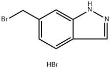 6-(溴甲基)-1H-吲唑氢溴酸盐 结构式