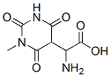 5-Pyrimidineacetic acid, alpha-aminohexahydro-1-methyl-2,4,6-trioxo- (9CI) 结构式