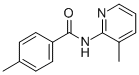 4-Methyl-N-(3-methyl-2-pyridinyl)benzamide Struktur