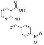 2-[(4-Nitrobenzoyl)amino]-3-pyridinecarboxylic acid Structure