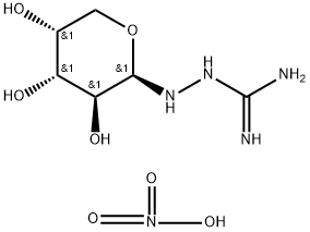 N1-BETA-D-ARABINOPYRANOSYLAMINO GUANIDINE HNO3 Struktur