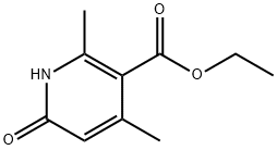 ETHYL 2,4-DIMETHYL-6-OXO-1,6-DIHYDROPYRIDINE-3-CARBOXYLATE 结构式