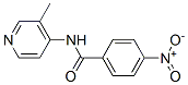 N-(3-Methyl-4-pyridinyl)-4-nitrobenzamide Struktur