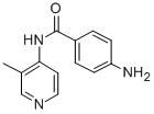 4-Amino-N-(3-methyl-4-pyridyl)benzamide Struktur