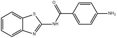 4-アミノ-N-(2-ベンゾチアゾリル)ベンズアミド 化学構造式