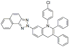 2-[1-(4-Chlorophenyl)-1,4-dihydro-2,3-diphenylquinolin-7-yl]-2H-naphtho[1,2-d]triazole 结构式