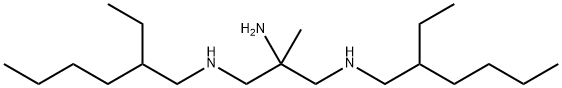 N,N''-ビス(2-エチルヘキシル)-2-メチル-1,2,3-プロパントリアミン 化学構造式