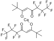 ビス(6,6,7,7,8,8,8-ヘプタフルオロ-2,2-ジメチル-3,5-オクタンジオナト)カルシウム 化学構造式