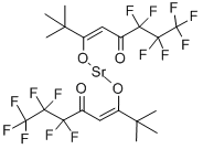 BIS(6,6,7,7,8,8,8-HEPTAFLUORO-2,2-DIMETHYL-3,5-OCTANEDIONATE)STRONTIUM HYDRATE Structure