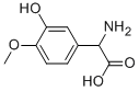 AMINO-(3-HYDROXY-4-METHOXY-PHENYL)-ACETIC ACID 化学構造式