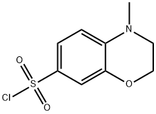 4-甲基-3,4-二氢-2H-1,4-苯并二嗪-7-磺酰氯,368869-93-6,结构式