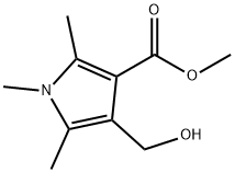 METHYL 4-(HYDROXYMETHYL)-1,2,5-TRIMETHYL-1H-PYRROLE-3-CARBOXYLATE 结构式