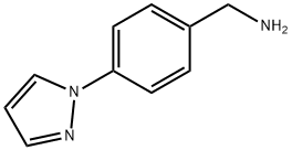 4-(1H-吡唑基）苄胺 结构式