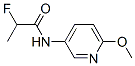 Propanamide, 2-fluoro-N-(6-methoxy-3-pyridinyl)- (9CI) Structure