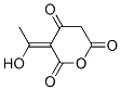 2H-Pyran-2,4,6(3H,5H)-trione, 3-(1-hydroxyethylidene)-, (3Z)- (9CI) 结构式