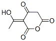 2H-Pyran-2,4,6(3H,5H)-trione, 3-(1-hydroxyethylidene)-, (3E)- (9CI) Struktur