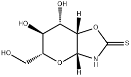 2H-Pyrano[2,3-d]oxazole-2-thione, hexahydro-6,7-dihydroxy-5-(hydroxymethyl)-, (3aR,5R,6S,7S,7aS)- (9CI) Structure
