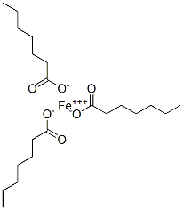 Heptanoic acid,iron(3+)salt Structure