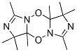 3,3a,8,8a-テトラヒドロ-1,3,3,3a,6,8,8,8a-オクタメチルジイミダゾ[1,5-b:1',5'-e][1,4,2,5]ジオキサジアジン 化学構造式