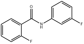 2-氟-N-(3-氟苯基)苯甲酰胺,369-72-2,结构式