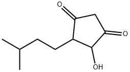 3-Isopentyl-2-hydroxy-1,4-cyclopentanedione Structure