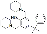 4-(1-Methyl-1-phenylethyl)-2,6-bis(1-piperidinylmethyl)phenol,3692-16-8,结构式