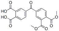 dimethyl dihydrogen 4,4'-carbonylbisphthalate Structure