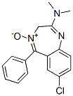 7-Chloro-2-(dimethylamino)-5-phenyl-3H-1,4-benzodiazepine 4-oxide Struktur