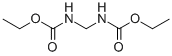 メチレンジカルバミド酸ジエチル 化学構造式