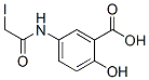 5-iodoacetamidosalicylic acid Structure
