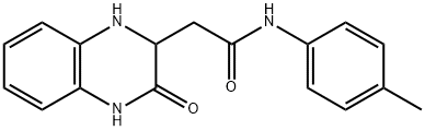 2-(3-OXO-1,2,3,4-TETRAHYDRO-QUINOXALIN-2-YL)-N-P-TOLYL-ACETAMIDE Struktur