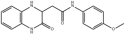 N-(4-METHOXYPHENYL)-2-(3-OXO-1,2,3,4-TETRAHYDROQUINOXALIN-2-YL)ACETAMIDE Struktur