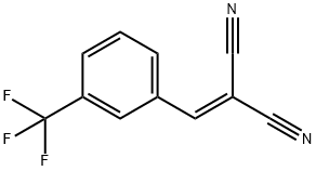 2-(3-TRIFLUOROBENZYLIDENE)-MALONONITRILE 结构式