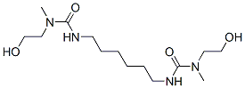 N,N''-hexane-1,6-diylbis[N'-(2-hydroxyethyl)-N'-methylurea] Structure