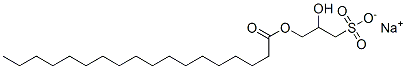 sodium 2-hydroxy-3-sulphonatopropyl stearate  Structure