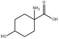 1-氨基-4-羟基环己烷-1-羧酸 结构式