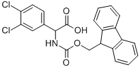 (3,4-DICHLORO-PHENYL)-[(9H-FLUOREN-9-YLMETHOXYCARBONYLAMINO)]-ACETIC ACID Struktur