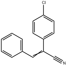 2-(4-氯苯基)-3-苯基丙-2-烯腈,3695-93-0,结构式