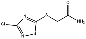 2-(3-chloro-1,2,4-thiadiazol-5-ylthio)acetamide Struktur