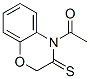 2H-1,4-Benzoxazine-3(4H)-thione,  4-acetyl-  (9CI) 结构式