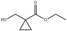 1-(ヒドロキシメチル)シクロプロパンカルボン酸エチル 化学構造式