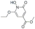4-Pyridinecarboxylicacid,6-ethoxy-1,2-dihydro-1-hydroxy-2-oxo-,methylester(9CI) 化学構造式