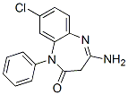 4-Amino-8-chloro-1,3-dihydro-1-phenyl-2H-1,5-benzodiazepin-2-one Struktur