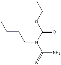 Carbamic  acid,  (aminothioxomethyl)butyl-,  ethyl  ester  (9CI),36997-83-8,结构式