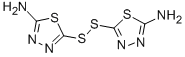 5,5'-二硫烷二基双(1,3,4-噻二唑-2-胺) 结构式