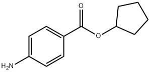 4-氨基苯甲酸,环戊酯,37005-75-7,结构式