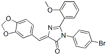 370081-82-6 4H-Imidazol-4-one,  5-(1,3-benzodioxol-5-ylmethylene)-3-(4-bromophenyl)-3,5-dihydro-2-(2-methoxyphenyl)-