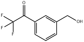 2,2,2-三氟-1-(3-(羟甲基)苯基)乙烷-1-酮 结构式