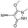 1H-Pyrazole-4-carbonitrile,  2,3-dihydro-5-methoxy-1-methyl-3-oxo- 化学構造式