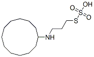 S-3-[Cyclododecylamino]propyl hydrogen thiosulfate Structure